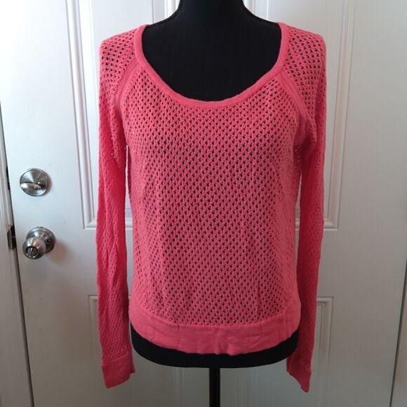 RD Style Coral mesh long sleeve top - Picture 1 of 11